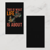 Motocross Vater Son Dirt Bike Vater und Kinder Visitenkarte (Vorne/Hinten)