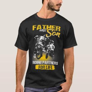 Motocross Vater und Sohn Reitpartner für T-Shirt