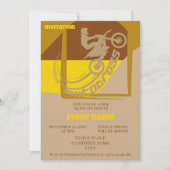 Motocross-Veranstaltung Geburtstag Einladung (Vorderseite)