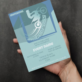 Motocross-Veranstaltung Geburtstag Einladung