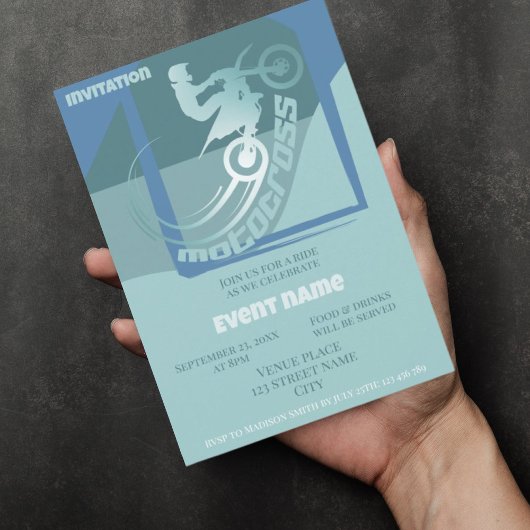 Motocross-Veranstaltung Geburtstag Einladung