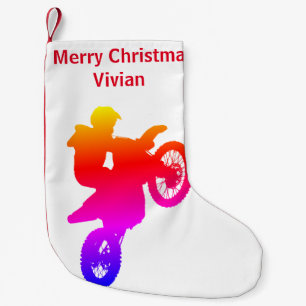 Motocross Weihnachts-Strumpf Kleiner Weihnachtsstrumpf