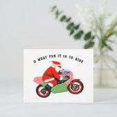 Motocross Weihnachtskarten Feiertagspostkarte (Stehend Vorderseite)