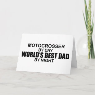 Motocrosser - der beste Vater der Welt bis zum Karte