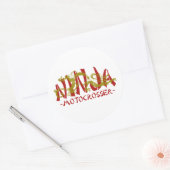 Motocrosser Dragon Ninja Runder Aufkleber (Umschlag)