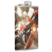 Motocrossfahrer Flachmann (Rechts)