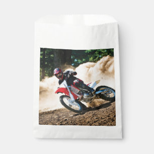 Motocrossfahrer-Wurfkissen Geschenktütchen