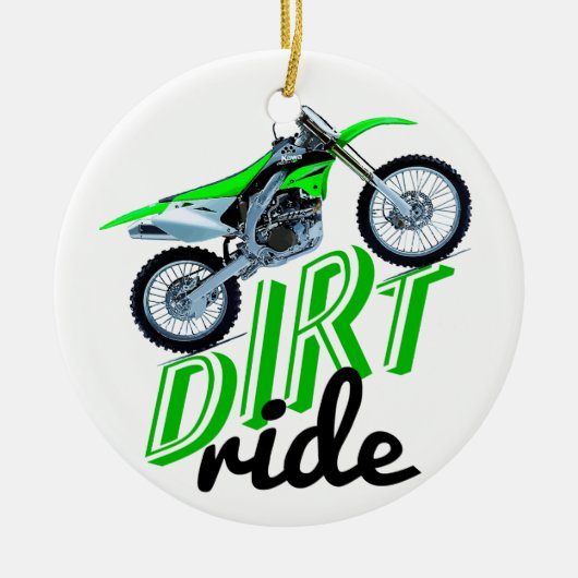 Motocroßsüchtige Keramikornament (Vorne)
