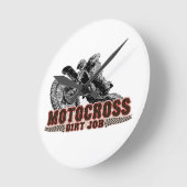 Motocroßsüchtiger Runde Wanduhr (Winkel)