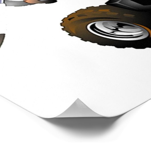 MotocrossTracks Print Poster (Ecke)