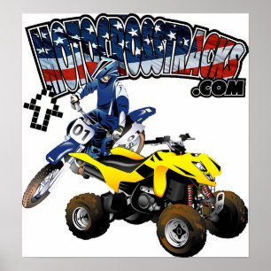 MotocrossTracks Print Poster