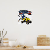 MotocrossTracks Print Poster (Küche)