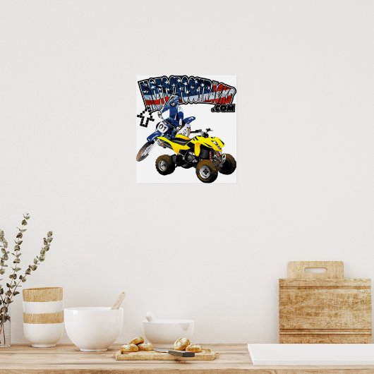 MotocrossTracks Print Poster (Küche)