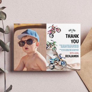 Motocycle Birthday Foto Danke Karte