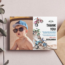 Motocycle Birthday Foto Danke Karte