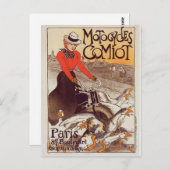 Motocycle Comiot - Paris Vintag Postkarte (Vorne/Hinten)