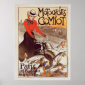 Motocycle Comiot - Paris Vintage Poster (Vorne)