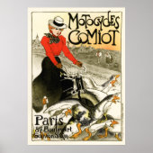 Motocycle Comiot, Steinlen Poster (Vorne)