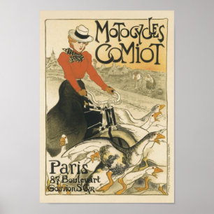 Motocycle Comiot von Theophile-Alexandre Steinlen Poster