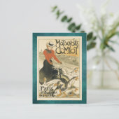 Motocycle Comiot von Theophile-Alexandre Steinlen Postkarte (Stehend Vorderseite)