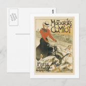 Motocycle Comiot von Theophile-Alexandre Steinlen Postkarte (Vorne/Hinten)