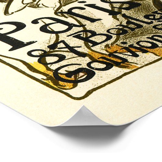 MOTOCYCLES COMIOT Paris Bicycle Theophile Steinlen Poster (Ecke)