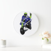 MotoGP Old Yamaha simple style Große Wanduhr (Zuhause)