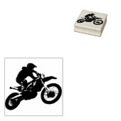 MOTOKROSS-RUBBER-BRIEFMARKE GUMMISTEMPEL (Stempel)