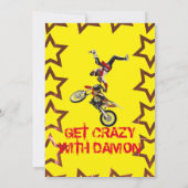 MOTOKROSS SUPERCROSS MOTORBIK EINLADUNG (Rückseite)