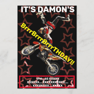 MOTOKROSS SUPERCROSS MOTORBIK EINLADUNG