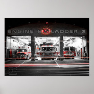Motor 2 Nachtstation - 19" x 13", (Matte) Poster