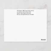 Motor 480 Zug Durango Postkarte (Rückseite)