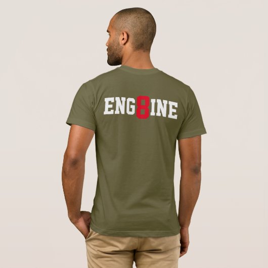 MOTOR 8 FIT T - SHIRT (Schwarz voll)