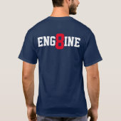 Motor 8 Grundbaumwolle T (schwere Mischwolle) T - T-Shirt (Rückseite)