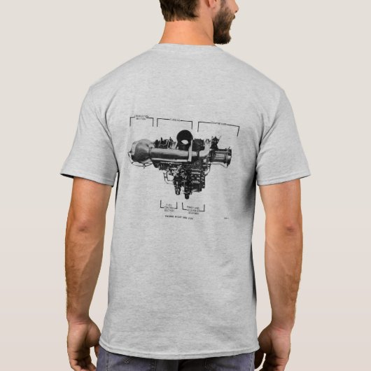 Motor Allison 250-C20B T-Shirt (Rückseite)