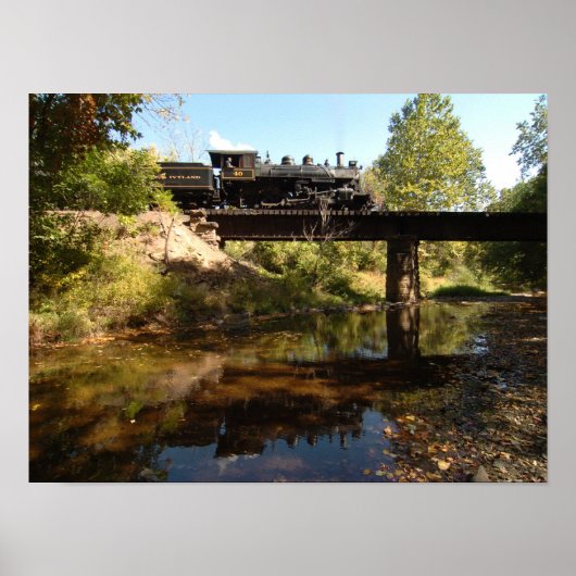 Motor auf Trestle Poster (Vorne)