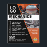 Motor, Auto Mechanik & Reparaturen Werbung Flyer<br><div class="desc">Motor,  Auto Mechanik & Reparatur Flyer Werbung durch den Business Card Store.</div>