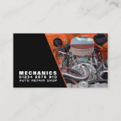 Motor, Auto, Mechanik und Reparaturen Visitenkarte (Vorderseite)