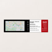 Motor, Auto und Reparaturen, im Detail Visitenkarten (Innenseite Aufgefaltet)