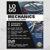 Motor-, Auto- und Reparaturwerbewerbung Flyer (Vorne)