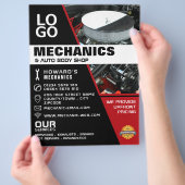 Motor, Auto- und Reparaturwerbewerbung Flyer (Hand)