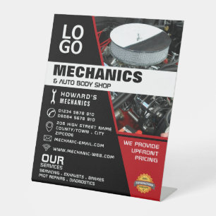 Motor, Auto- und Reparaturwerbewerbung Sockelschild