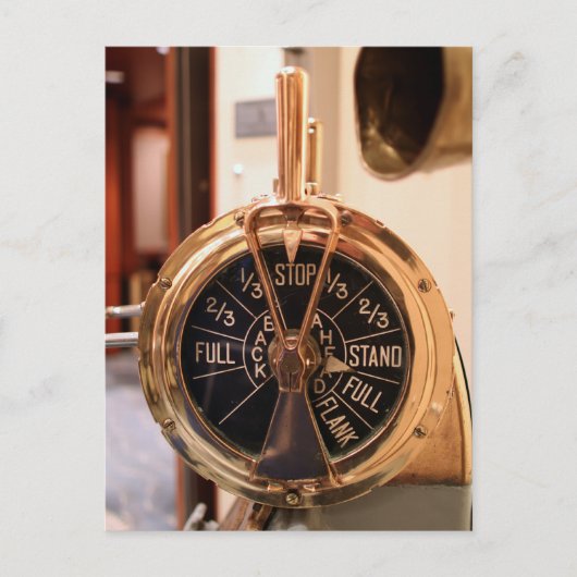 Motor bestellen Telegraph Postkarte (Vorderseite)