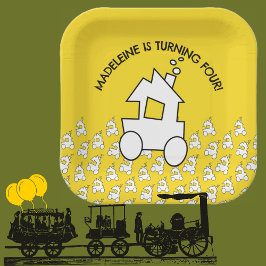 Motor Birthday Party Paper Teller