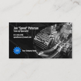 Motor Blue Car Service Business Card Visitenkarte