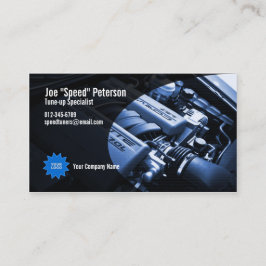 Motor Blue Car Service Business Card Visitenkarte