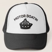 Motor Boatin' Trucker Hat - Spaß sarkastisch Truckerkappe (Vorderseite)