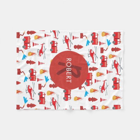 Motor Brigade Monogram Fleecedecke (Vorderseite (Horizontal))