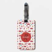 Motor Brigade Monogram Gepäckanhänger (Rückseite vertikal)