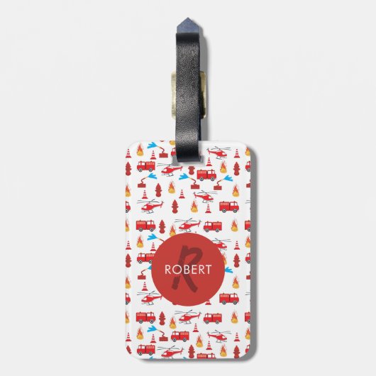 Motor Brigade Monogram Gepäckanhänger (Rückseite vertikal)